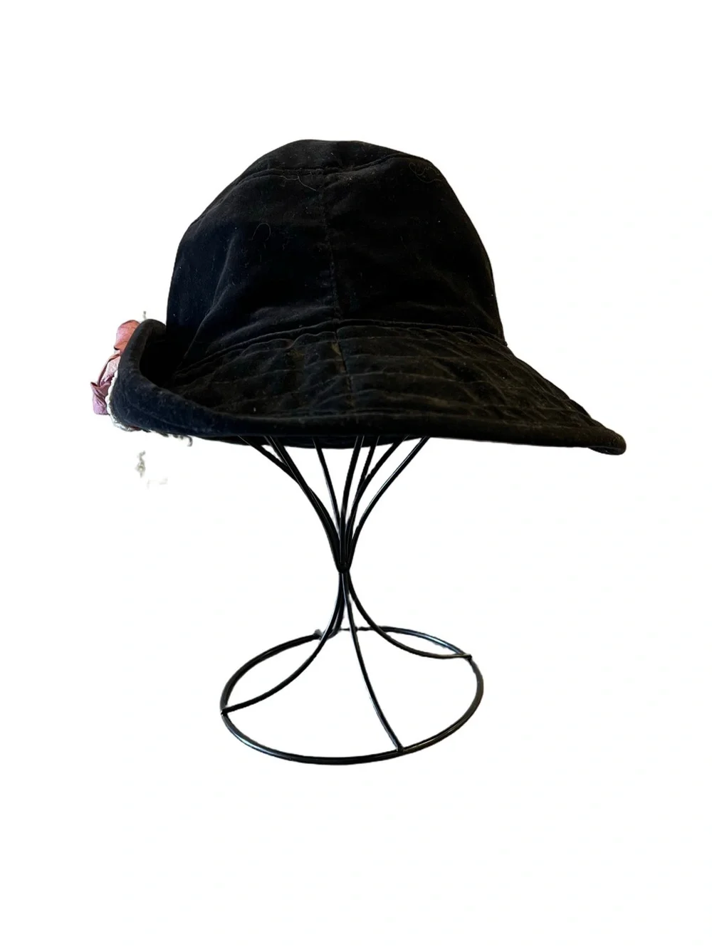Vintage 90s Velvet Hat